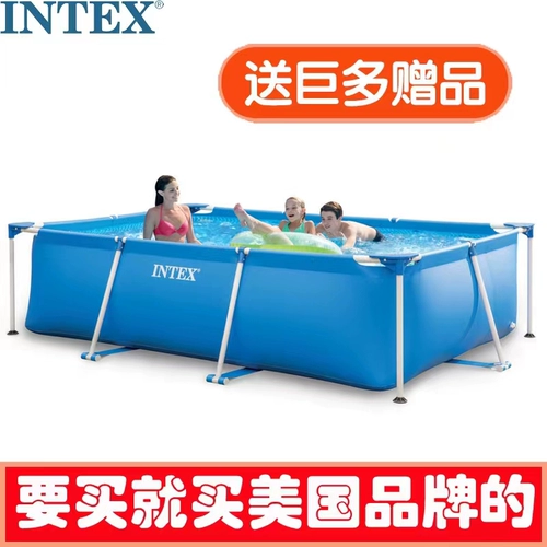 INTEX Бассейн для взрослых домашнего использования, детская уличная складная трубка, увеличенная толщина