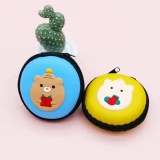 Креативные мультяшные наушники, кошелек, маленькая система хранения, детская сумка для техники, милая ключница, монеты