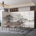 Tùy chỉnh 
            mới theo phong cách Trung Quốc màn hình gỗ chắc chắn gấp vách ngăn di động phòng khách văn phòng khách sạn phòng ngủ chặn màn hình gấp phong cảnh đơn giản Màn hình / Cửa sổ