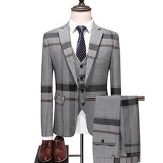 cnc加工/铣床 mens wedding plaid blue gray