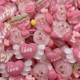 Розовый кремовый чехол для телефона с бантиком, детский набор материалов, заколка для волос ручной работы, «сделай сам»