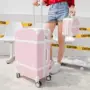 vali bamozo Trường hợp xe đẩy màu đỏ in lưới phổ thông bánh xe hành lý sinh viên nữ hộp dây kéo chống xước vali màu rắn hộp màu cổ điển vali kéo nhựa