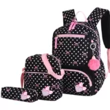 3pcs/Set Printing School Backs Backpacks Schoolbag Fashion Ki