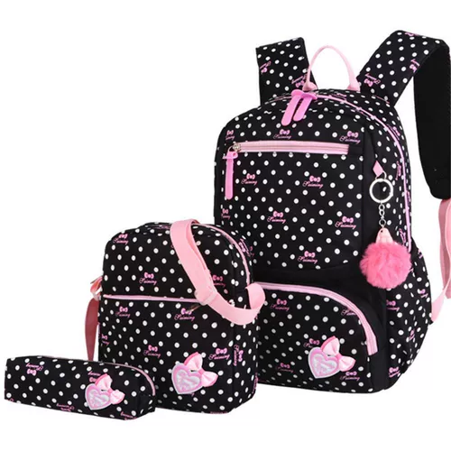 3pcs/Set Printing School Backs Backpacks Schoolbag Fashion Ki