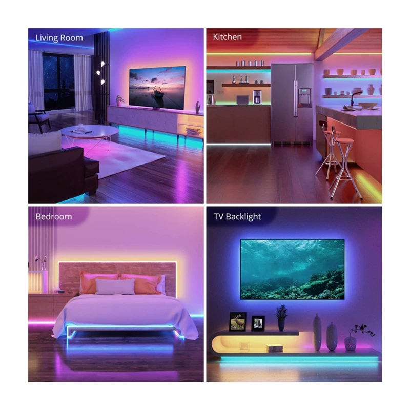 Гибкая LED-лента с RGB 5050, Bluetooth пульт 3 KE