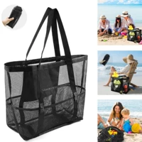 Пляжная игрушка для плавания, система хранения, уличная сетчатая сумка, вместительный и большой шоппер для путешествий