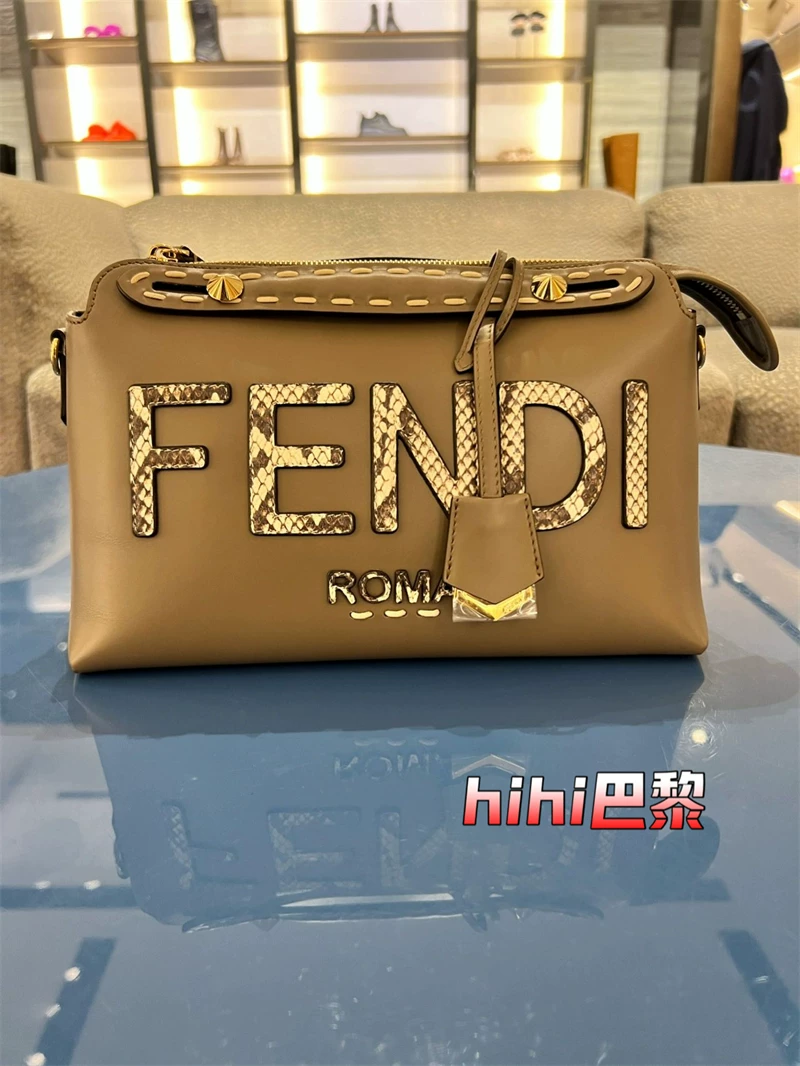 Французская настоящая FEND ?? I/Finfish Di Girl Bags Blue Cold Leather культовая сумка для тела