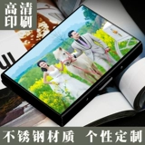 Металлический ультратонкий антимагнитный картхолдер из нержавеющей стали для водительских прав подходит для мужчин и женщин с гравюрой, анти-кража