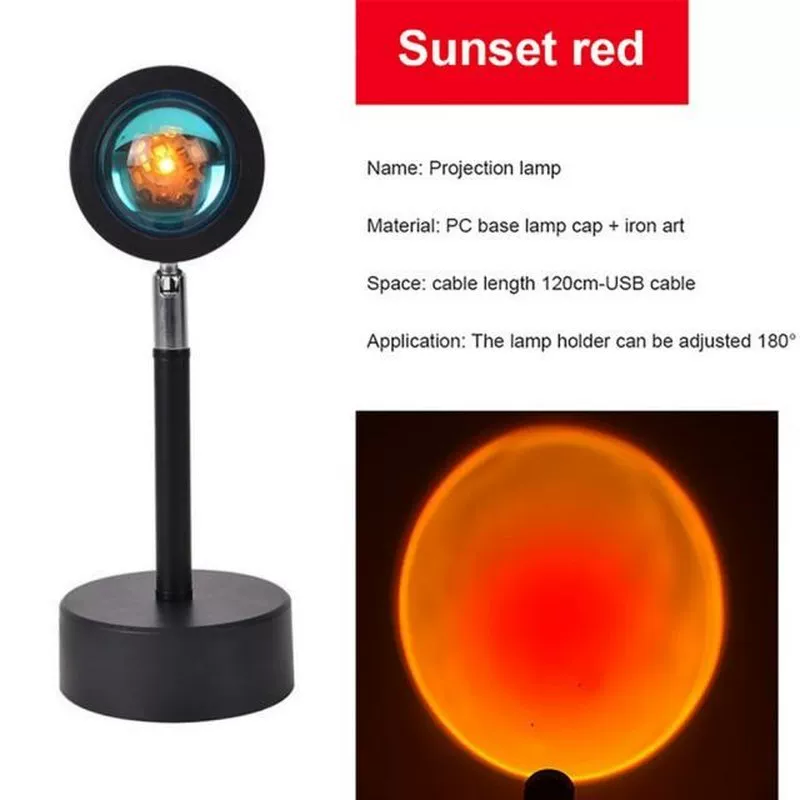 Sunset Red 5W Закат Проекционные ночники прямой эфир