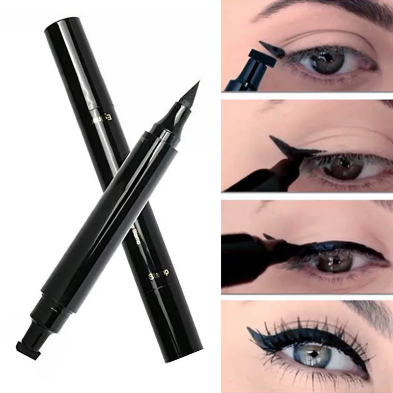 2 in 1 Eyeliner Stamp DoubleNDED Liquid Eyeliner Pencil Wa