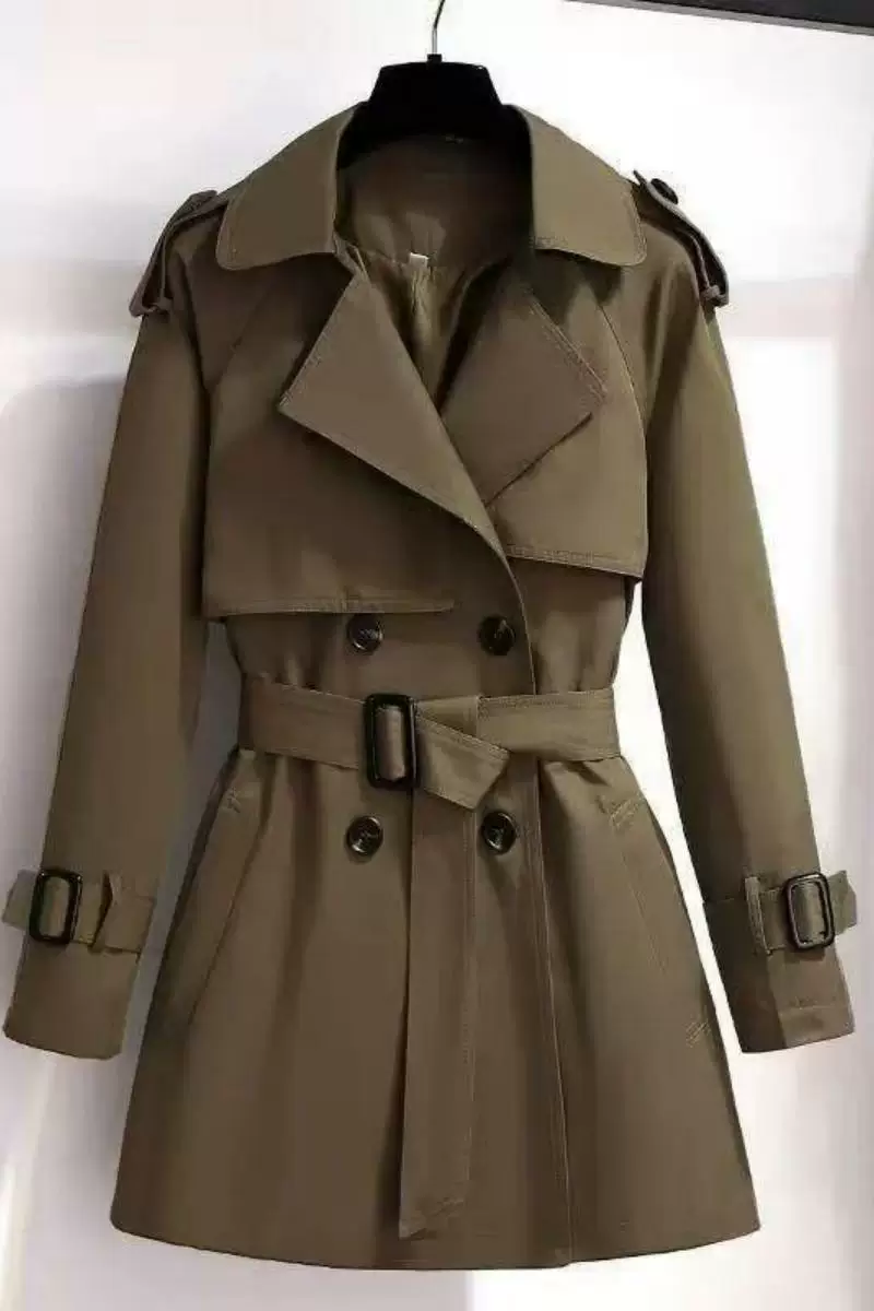 Trench coat, autumn jacket, for teenagers, loose fit, 2023, British style