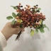 hoa tử đằng giả Một bó 6 hạt keo nhỏ hoa để bàn hoa trang trí nhà cửa quả mọng Giáng sinh trái cây nhỏ màu đỏ trái cây nhân tạo hoa trái cây tốt lành hoa giả de bàn thờ chúa bình hoa giả trang trí Cây hoa trang trí