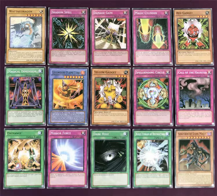 66 шт. английских игральных карт yugioh Yu-Gi-Oh список карт