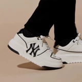 MLB, белая обувь подходит для мужчин и женщин для влюбленных, высокие кроссовки на платформе, коллекция 2023