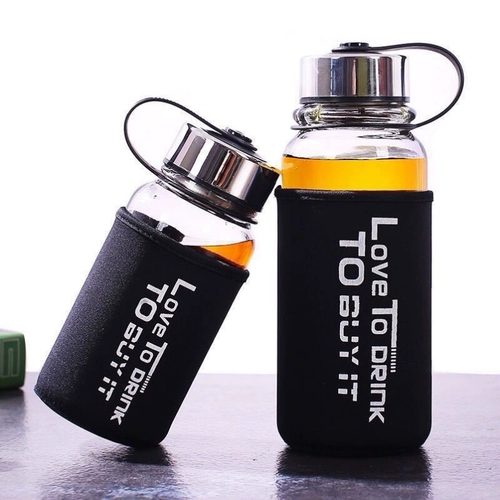 Вместительный и большой стеклянный брендовый взрывобезопасный комплект подходит для мужчин и женщин, термос, мундштук, защита при падении