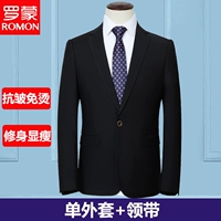 Черная куртка, галстук