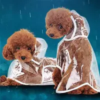 Transparent Pet Rain Coat for Dogs Pet Jacket Cute Casual