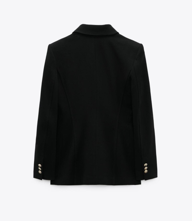 ZARA New Women's Double-breasted Slim-fit Suit Jacket Double-breasted ...