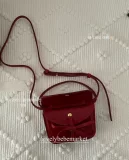 Ретро красный маленький кошелек с бантиком, сумка через плечо, коллекция 2023, в корейском стиле