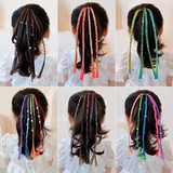 Детский парик с косичкой, боксерский хвостик, резинка для волос, аксессуар для волос