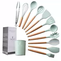 Kitchenware utensils cooking tools silicone spatula 11 set
