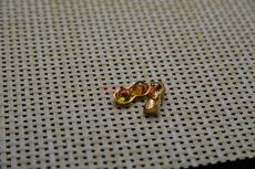 Украшения на шею 清代天然黄宝石吊坠老宝石花生形鎏金老项链坠子 老古玩古董收藏