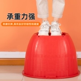 Пластиковая корзина большая имитация бамбука для мытья корзина Пластиковая толстая цветочная горшка.