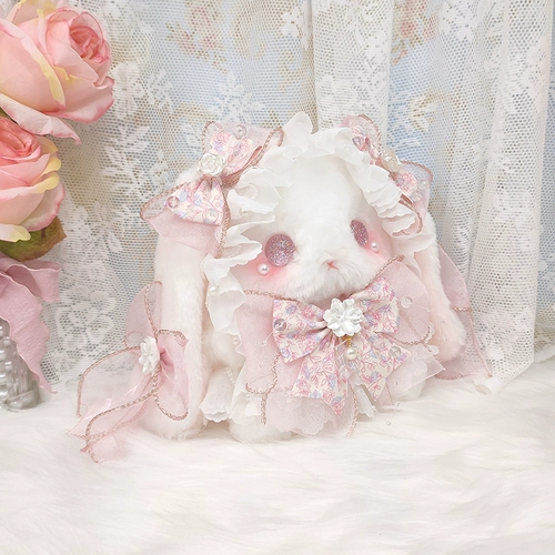 Кролик, оригинальная кукла, милая сумка с бантиком из жемчуга, стиль Лолита, «сделай сам»