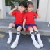 Quần áo sân vườn mẫu giáo mùa hè phong cách quốc gia Tang phù hợp với trẻ em quần áo mùa hè Hanfu đồng phục trường tiểu học retro phong cách Trung Quốc - Đồng phục trường học / tùy chỉnh thực hiện đầm đẹp cho be gái 7 tuổi Đồng phục trường học / tùy chỉnh thực hiện