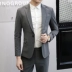 Bộ đồ mới 2019 phù hợp với nam xuân hè Anh phiên bản Hàn Quốc của giới trẻ tự tu đẹp trai chuyên nghiệp ăn mặc giản dị hai dây - Suit phù hợp áo dài nam Suit phù hợp