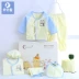Bộ quà tặng cho bé Bộ quần áo sơ sinh cotton mùa xuân và mùa thu hè cho bé sơ sinh 0-3 tháng hộp quà tặng cho bé sơ sinh Bộ quà tặng em bé