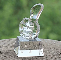 Crystal Trophy Medal Star Awards Бесплатный гравюрный чемпионский соревнование, настройка Sports Company Thumb