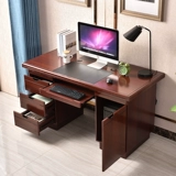 Стол с ящиком с ящиком деревянного простых офисных финансовых руководителей настольный компьютерный стол.