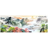Новая бриллиантовая живопись 2018 г. Полная бриллиантная гостиная 5D паста бриллиантовые вышитые в Фюхун Маунтин жилой пейзаж картинка немного каменной кладки