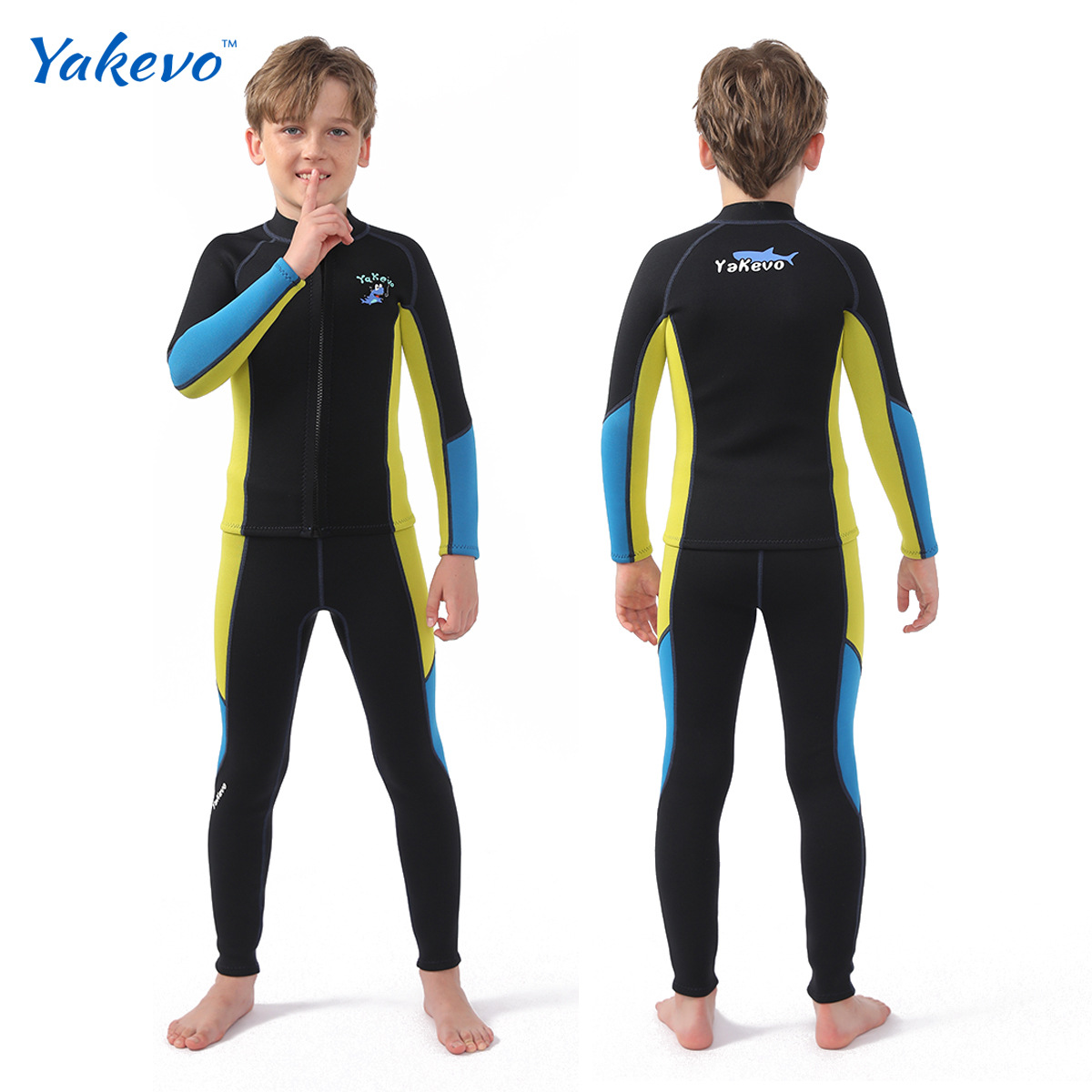 Children's Warm Swimsuit Boys and Girls Split Diving Suit Long-sleeved Trousers Thickened Cold-proof Swimming Surfsuit for Children