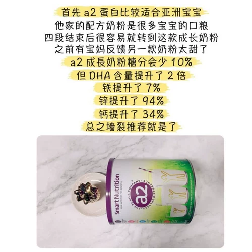 A2 Детский рост молока порошок 750 г питания 4-12 лет. Дополнительная добавка.