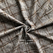 ● len Kông hoa phác họa hình học gió kim cương mỏng kẻ sọc 100% thời trang len Vải len phù hợp - Vải vải tự làm