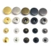 831 nút nút nút kim loại Snap bông Snap khóa snaps đồng phục bóng chày bộ vest đen cho nam giới và phụ nữ cụ tròn - Công cụ & vật liệu may DIY