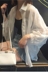Kích thước lớn quần áo chống nắng nữ mùa hè Han Fan dài tay áo voan cardigan bên ngoài áo sơ mi lỏng đoạn ngắn khăn choàng slim coat quần áo nữ đẹp Áo khoác ngắn