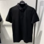 Mùa hè thủy triều nam thương hiệu cotton ngắn tay áo thun Polo thời trang in đen thêu ve áo POLO - Polo áo phông kẻ ngang nam