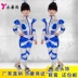Trẻ em robot trang phục phi hành gia phi hành gia Xiaohe phong cách biểu diễn quần áo bảo vệ môi trường quần áo quần áo khiêu vũ đồ cho bé gái Trang phục