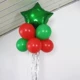 Звездный модель-зеленый воздушный шар+шелк дождя