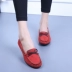 Mùa xuân và mùa hè tuổi Bắc Kinh giày vải giày của phụ nữ giản dị peas giày phẳng non-slip thở giày thấp thời trang giày mẹ giày ulzzang nữ Giày cắt thấp