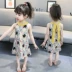 Váy bé gái mùa hè 2019 mới siêu ngoại phiên bản Hàn Quốc của bé gái Váy bé gái váy công chúa treo váy - Váy