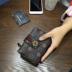 2018 mới Châu Âu và Mỹ ngắn ladies ví nhỏ gấp gói thẻ đa thẻ thời trang nữ wallet wallet đa chức năng ví nam Ví tiền