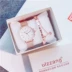 Đồng hồ rung nữ sinh viên Jiang Xin với vòng đeo tay với đồng hồ đeo tay phiên bản tiếng Hàn đơn giản gửi vòng tay mặt dây chuyền gió - Vòng đeo tay Cuff tỳ hưu vàng Vòng đeo tay Cuff