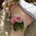 Vintage Rose Ladies Ren vòng chân Foot Hoa Sen Foot Ring Photo Studio Bên bờ biển Phụ kiện ảnh Vòng chân