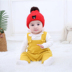 Quần áo xuân hè thu đông cộng với quần áo nhung cho bé 0-1-2-3 tuổi bé gái jumpsuit trẻ em quần dài P bib 6-12 tháng - Áo liền quần bộ khủng long bé trai Áo liền quần