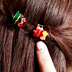 Clip Hàn Quốc dễ thương ông già Noel đồ trang trí đầu người tuyết hươu tròn nhỏ khóa nhỏ bắt clip Giáng sinh tóc clip trâm cài cổ trang Phụ kiện tóc