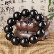 Shuofeng Craft Ebony Purple Tan Sand Bracelet Vòng tay nam và nữ Cặp đôi Mân côi 108 Hạt gỗ đàn hương Bán buôn - Vòng đeo tay Clasp